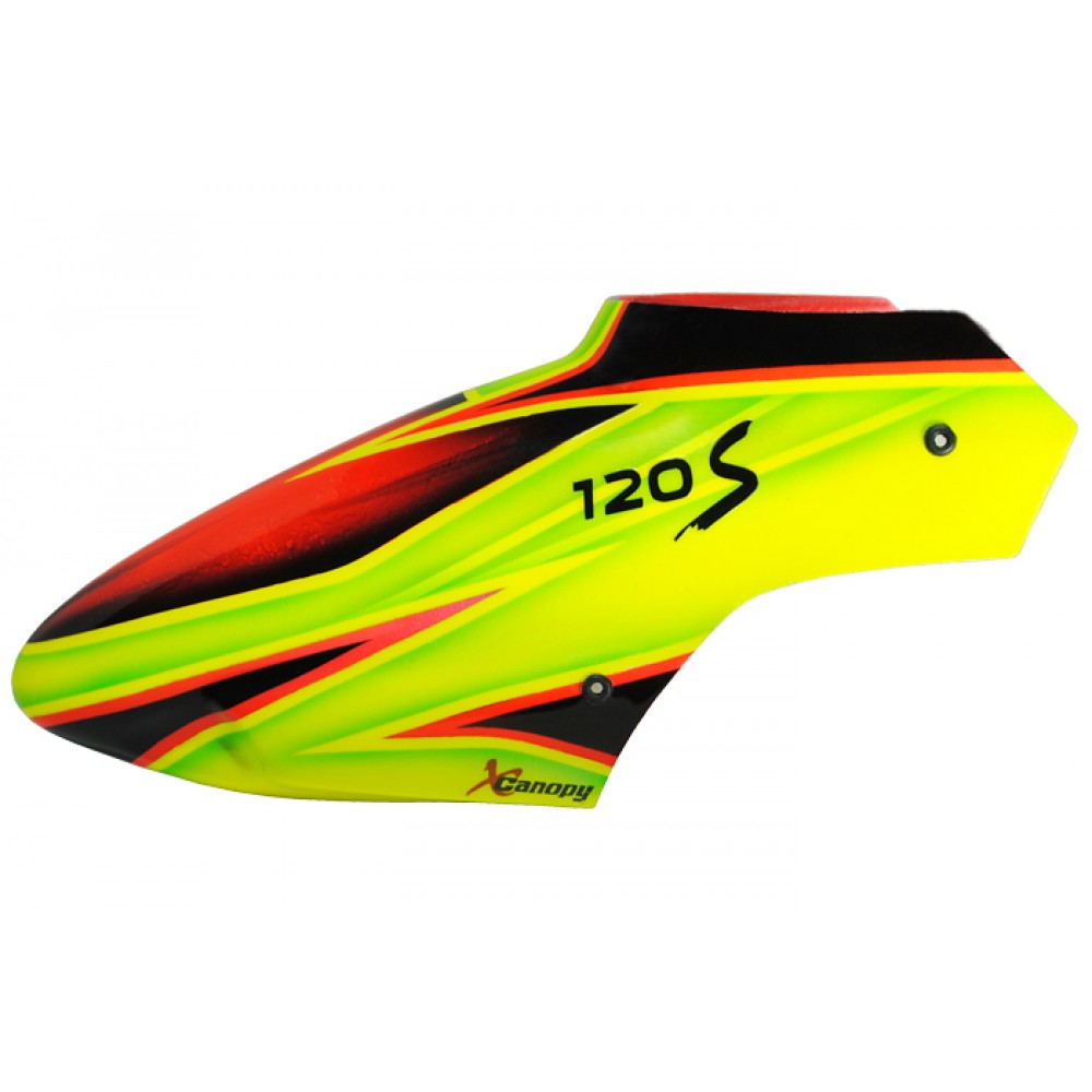 XCanopy Airbrush Fiberglass Evil Eye Canopy - BLADE 120 S / S2