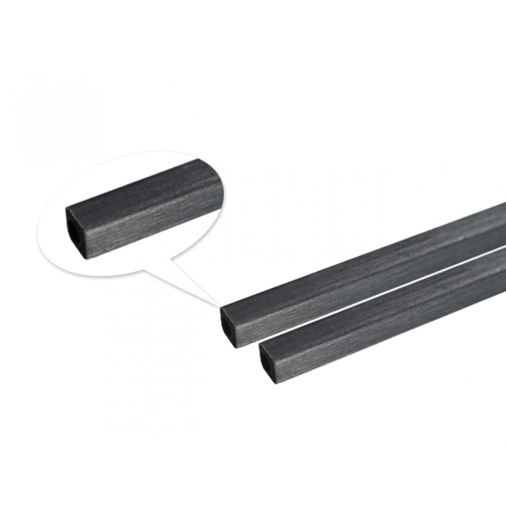Square Hollow Carbon Tube 1.8 x 3.0 x 300mm 