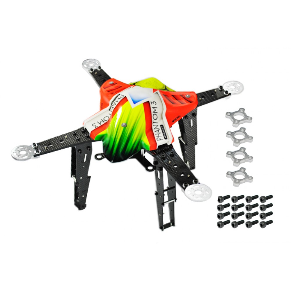 CNC AL/Carbon Fiber Advanced Quadcopter Kit - PHANTOM 3