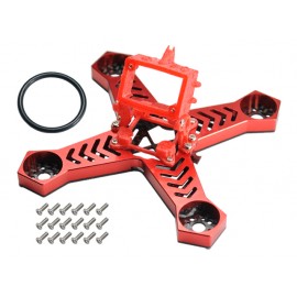 CNC Aluminum Carbon Fiber Frame (RED) - BABYHAWK 85mm