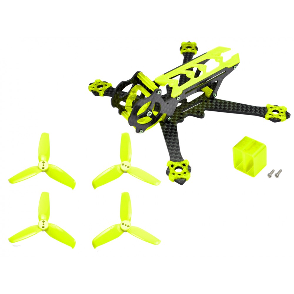 Carbon Fiber Frame (YELLOW) with Props - EMAX Tinyhawk / Tinyhawk II Freestyle
