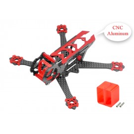 Aluminum Carbon Fiber Frame (RED) - EMAX Tinyhawk / Tinyhawk II Freestyle