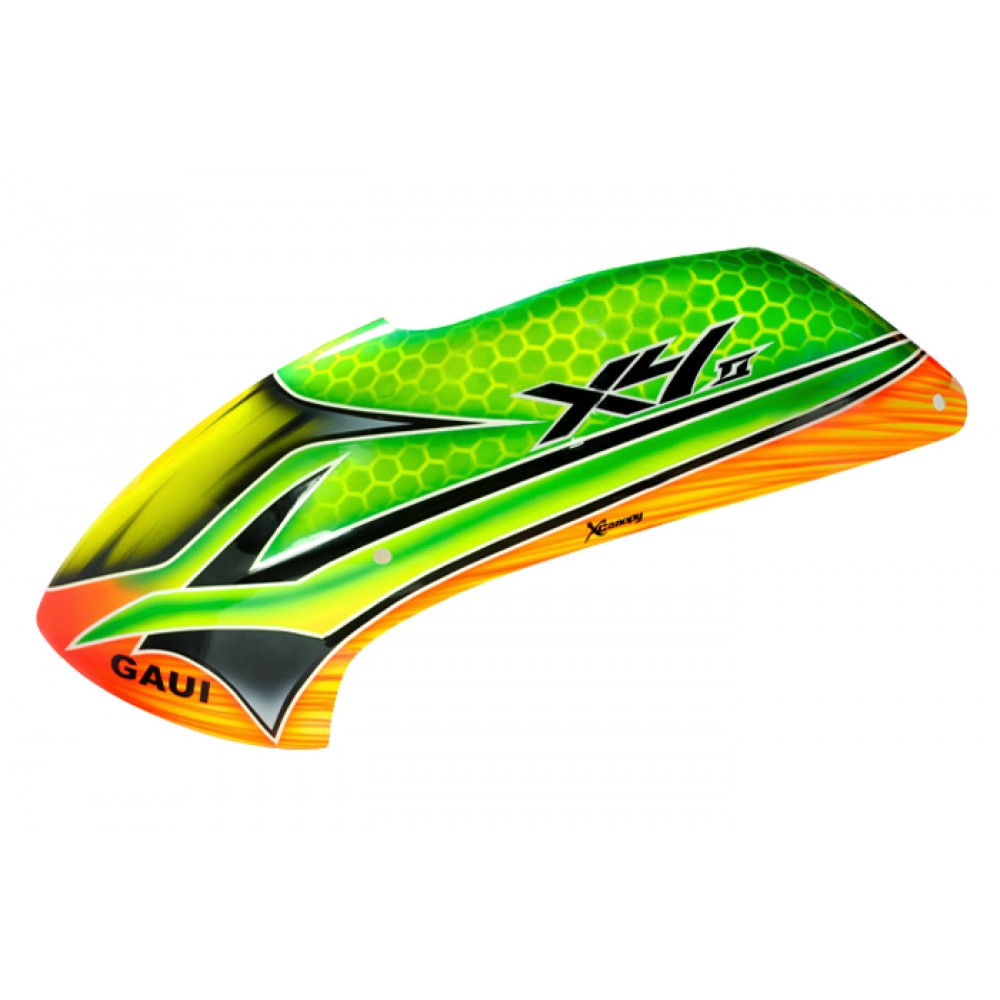 XCanopy Airbrush Fiberglass Green Lantern Canopy - GAUI X4 II