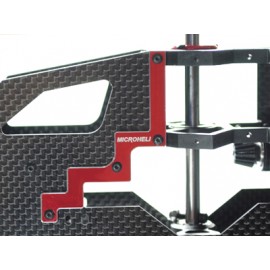 Aluminum Reinforcement Plate Frame L/R set (RED) - GAUI X3