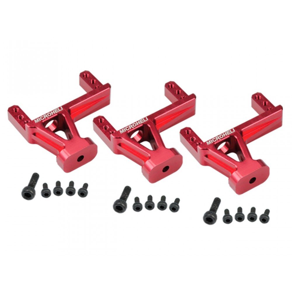 Aluminum Servo Support (RED) - GOBLIN 380