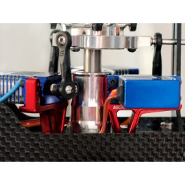 Aluminum Servo Support (RED) - GOBLIN 380