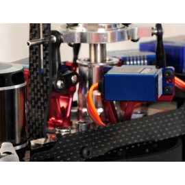 Aluminum Servo Support (RED) - GOBLIN 380