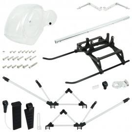 Transparent PVC Hughes 300 Scale w/ Landing Gear - GOOSKY S1