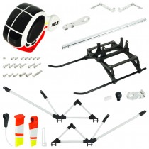 Airbrush Fiberglass Hughes 300 Scale w/ Landing Gear (WT) - GOOSKY S1