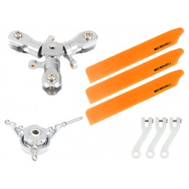 CNC Triple Orange Plastic Blades Conversion set - GOOSKY S1
