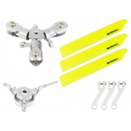 CNC Triple Yellow Plastic Blades Conversion set - GOOSKY S1