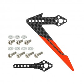 Adjustable Tail Motor Mount w/ Fin Set (RD) - GOOSKY S1