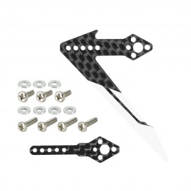 Adjustable Tail Motor Mount w/ Fin Set (WT) - GOOSKY S1