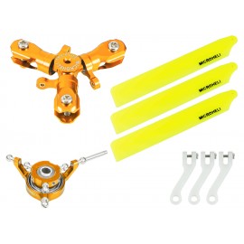 CNC Triple Yellow Plastic Blades Conversion set (GOLD) - GOOSKY S1