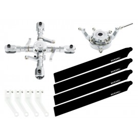 CNC Quad Carbon Plastic Blades Conversion set - GOOSKY S2