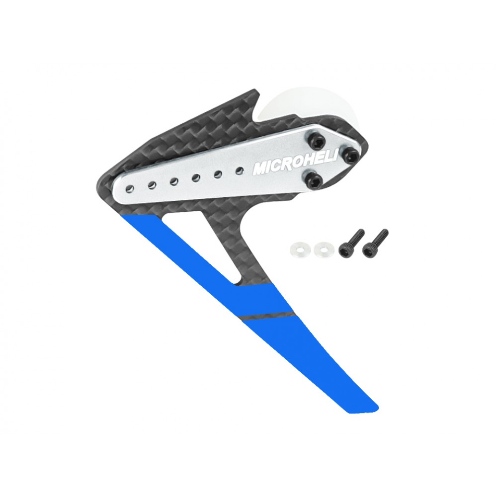 Adjustable Tail Motor Mount w/ Fin Set (BL) - GOOSKY S2