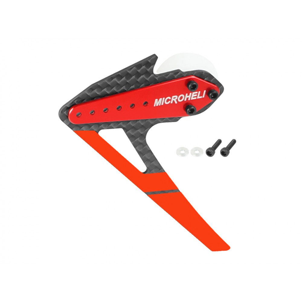 Adjustable Tail Motor Mount w/ Fin Set (RD) - GOOSKY S2