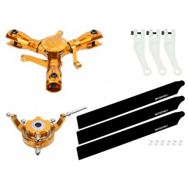 CNC Triple Carbon Plastic Blades Conversion set (GOLD) - GOOSKY S2