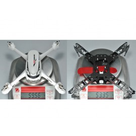 CNC Aluminum/Carbon Fiber Quadcopter Frame Kit - HUBSAN H502S