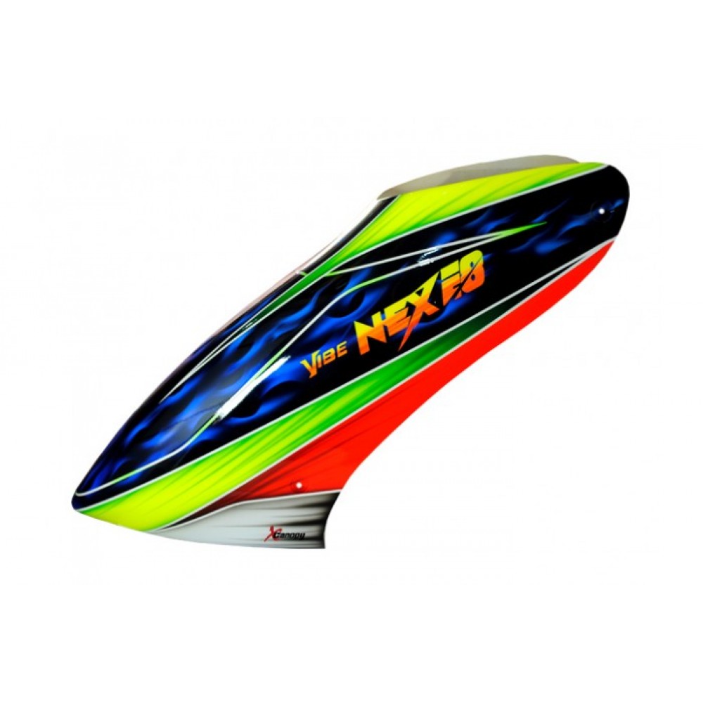 XCanopy Airbrush Fiberglass Scream Canopy - VIBE NEX E8