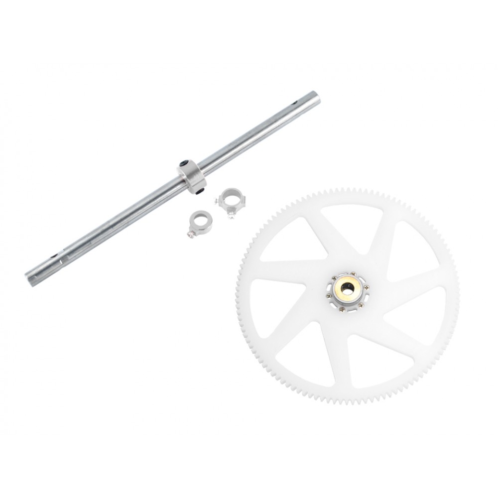 Titanium Main Shaft/CNC Delrin Main Gear/Auto-Rotation Hub Set - WALKERA MASTER CP