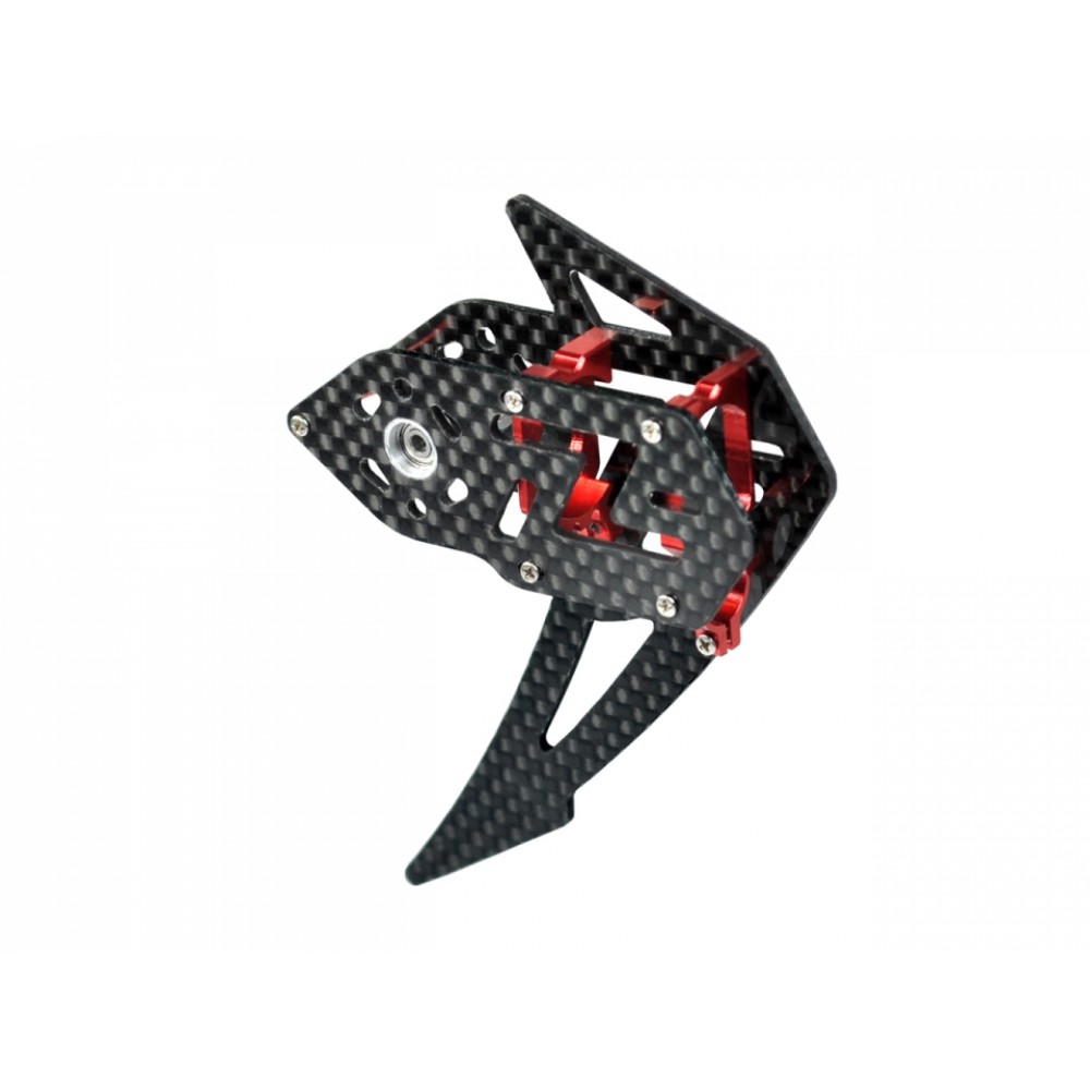 Carbon Fiber Tail Gear Case (RED) - WALKERA MASTER CP