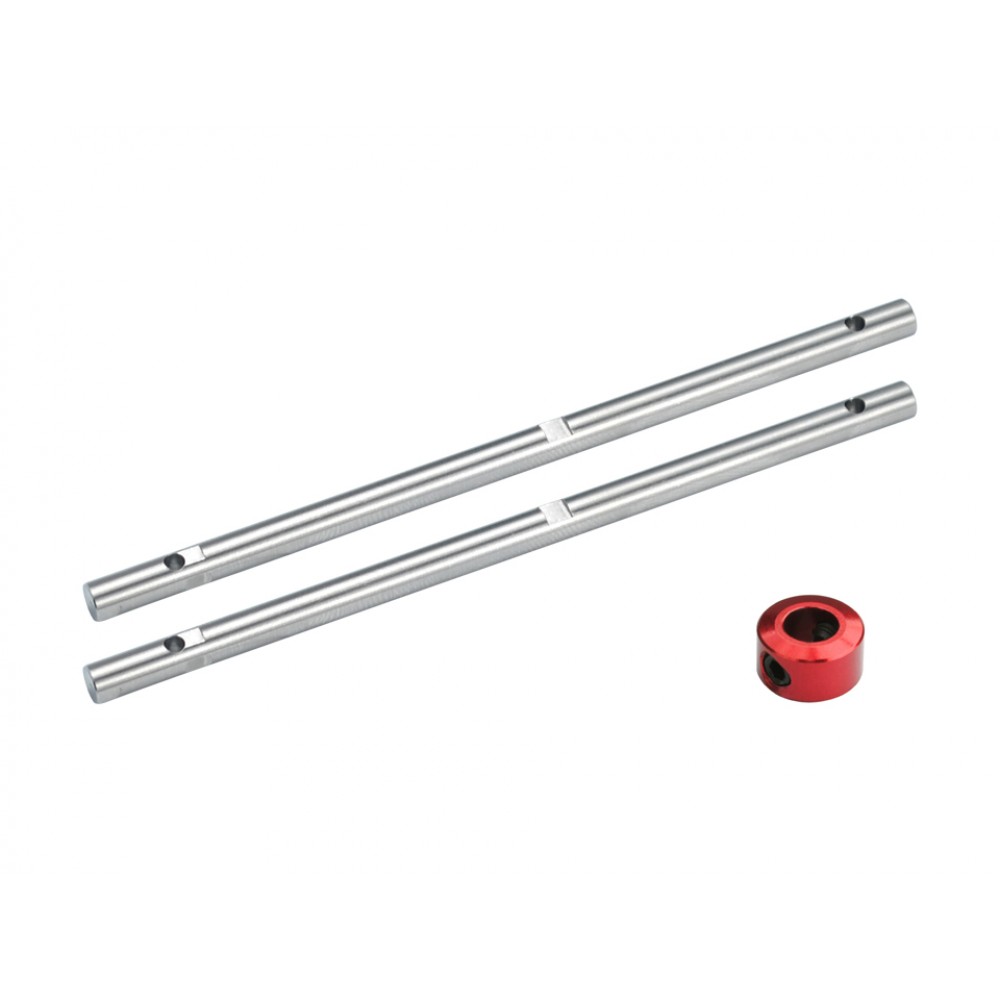 Precision CNC Titanium Main Shaft w/ Collar (RED) - WALKERA MASTER CP
