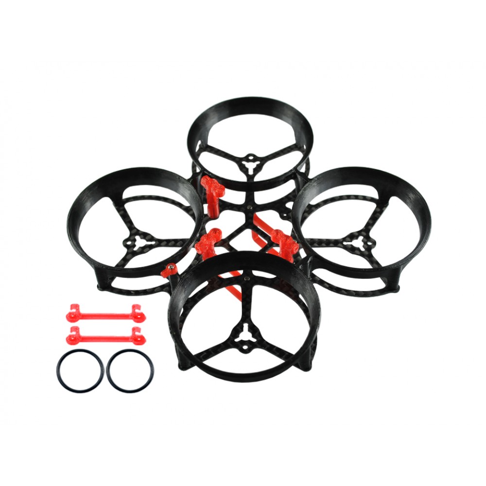 CNC Carbon Fiber W/ 3D Printing Ducted Style "D" Frame (BK) - MOBULA7 HD