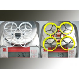 CNC Carbon Fiber w/ 3D Printing Ducted Style "D" Frame (RED) - MOBULA7