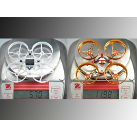 CNC Carbon Fiber w/ Aluminum Ducted Style "R" Frame (RED) - MOBULA7