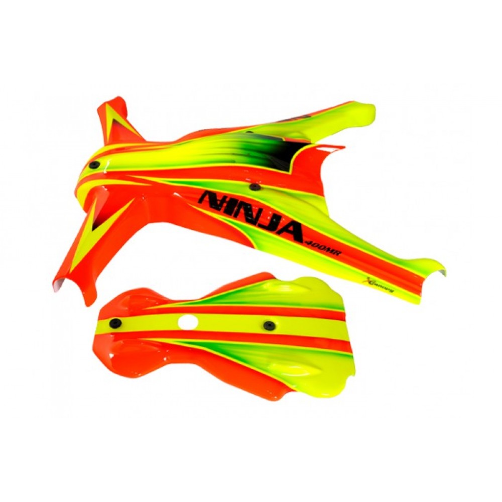 XCanopy Airbrush Fiberglass Racing Canopy - NINJA 400MR