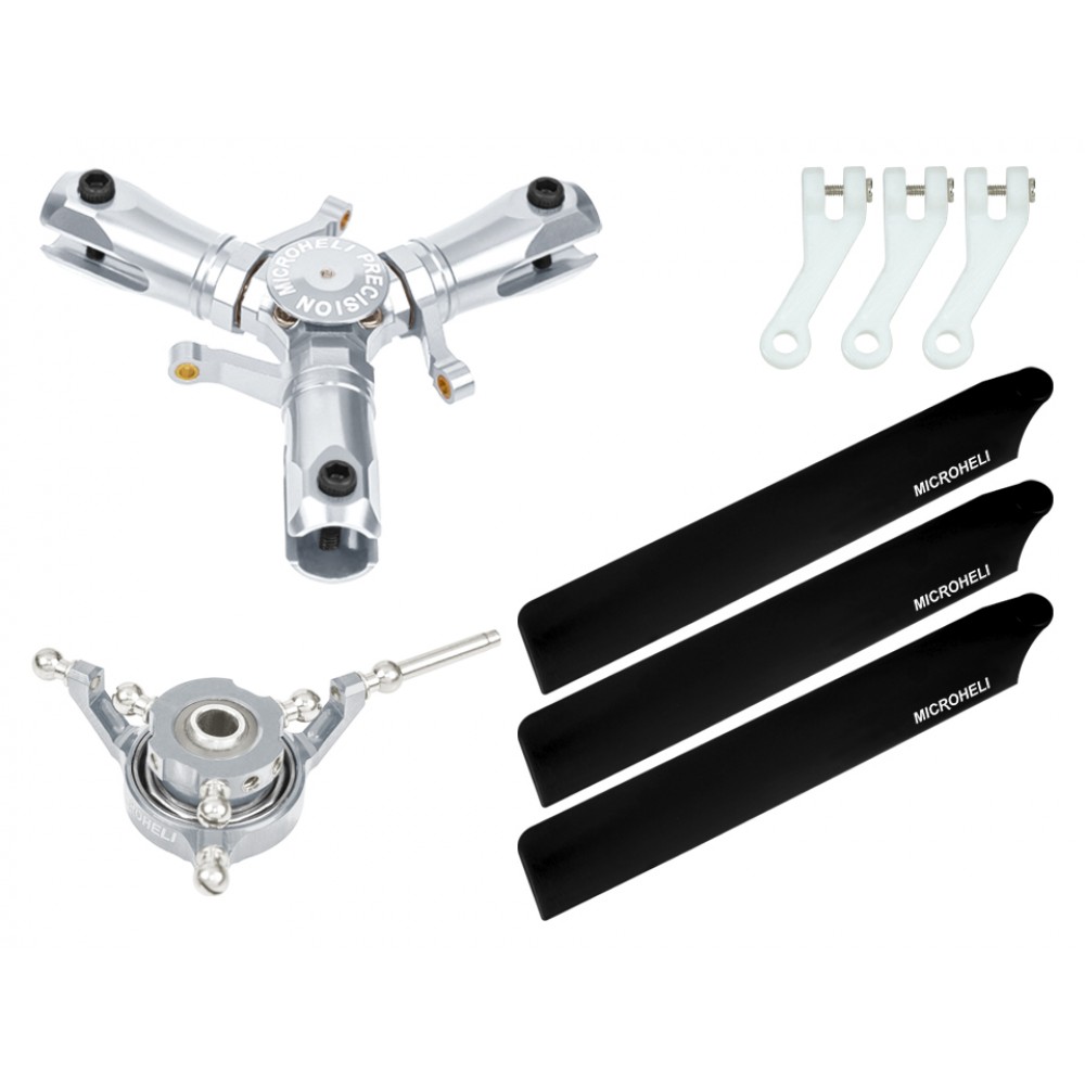 CNC Triple Carbon Plastic Blades Conversion Set - OMP HOBBY M1 / EVO