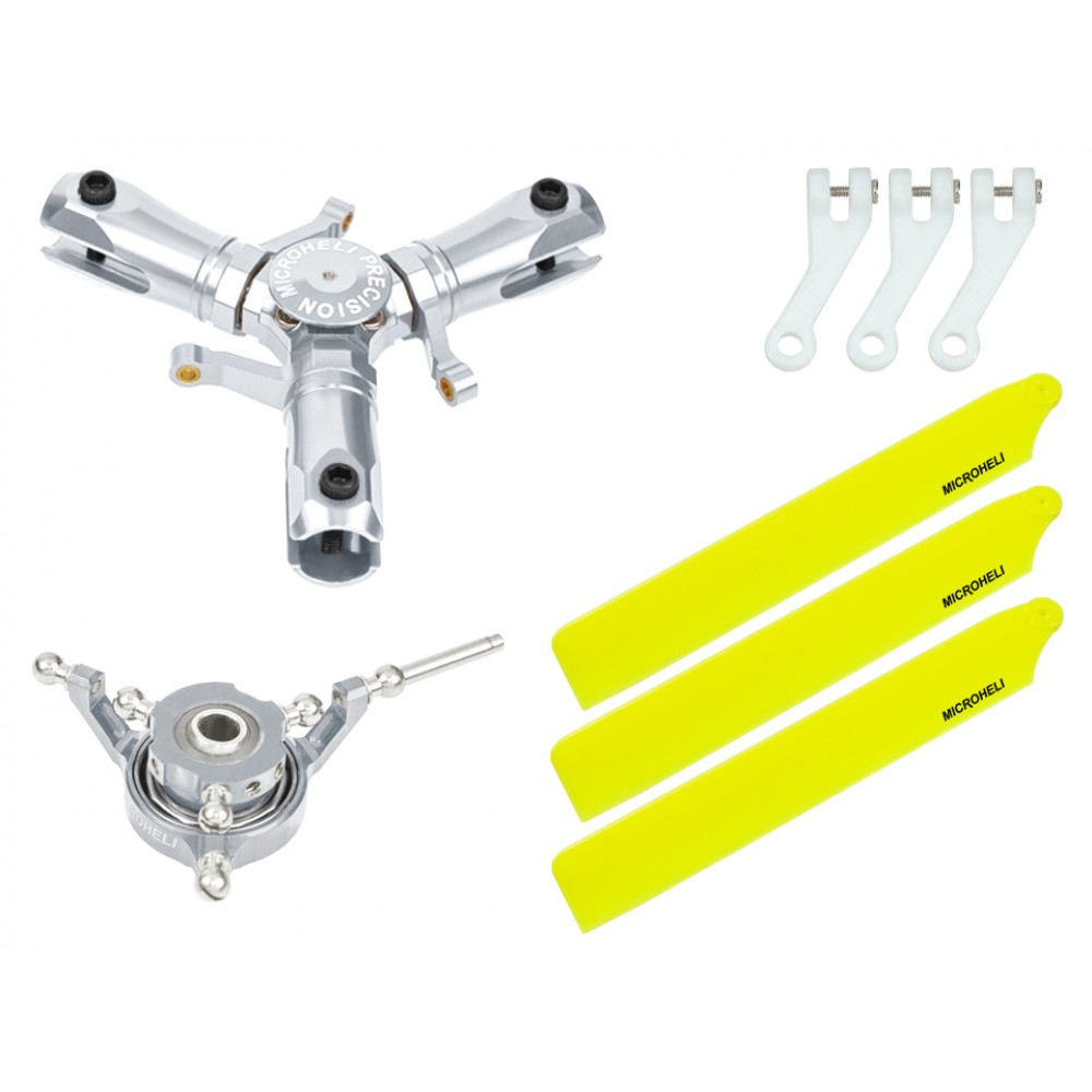 CNC Triple Yellow Plastic Blades Conversion set - OMP HOBBY M1 / EVO
