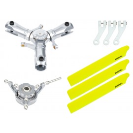 CNC Triple Yellow Plastic Blades Conversion set - OMP HOBBY M1 / EVO