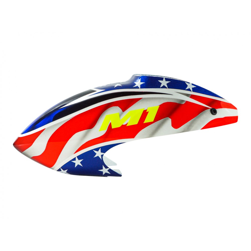 Airbrush Fiberglass USA Flag Canopy - OMP HOBBY M1 / EVO