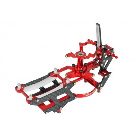 Aluminum/Carbon Fiber Main Frame (RED) - OMP HOBBY M1 / EVO