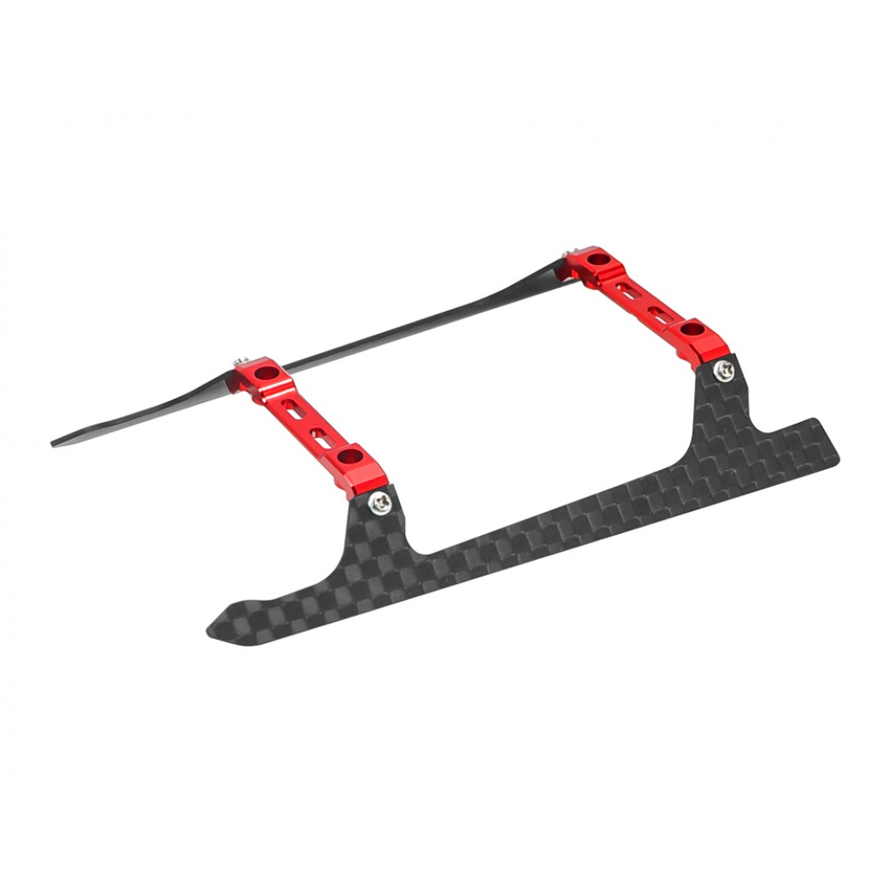 Low Profile Carbon Fiber Landing Gear "U" Style (RED) - OMP Hobby M1 / EVO