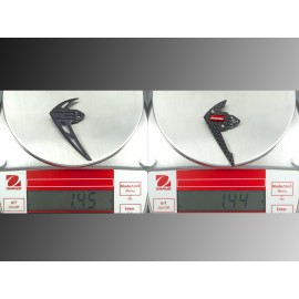 Aluminum Carbon Fiber Tail Motor Mount W/ Fin Set (GOLD) - OMP Hobby M1 / EVO