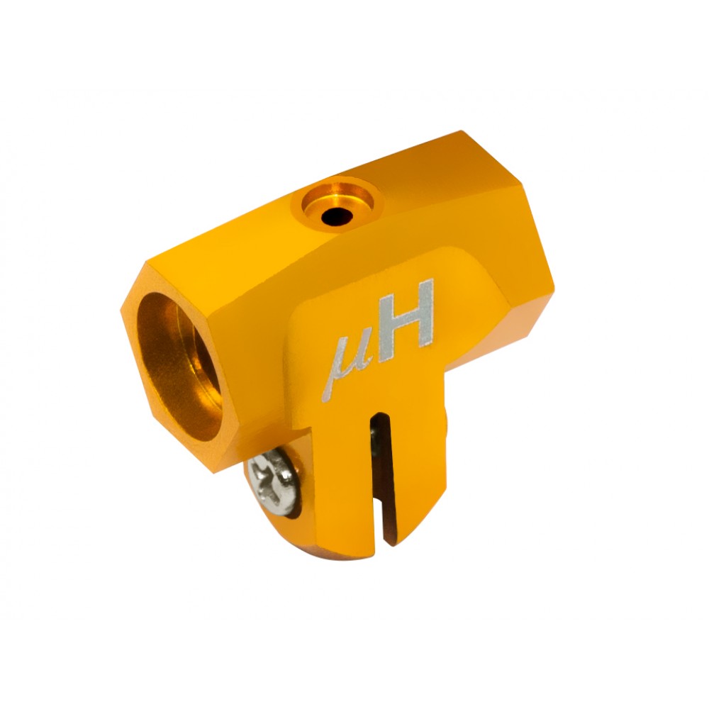 Precision CNC Aluminum Main Rotor Hub (GOLD) - OMP Hobby M1 / EVO