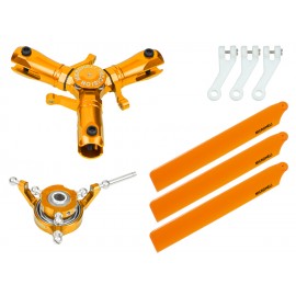CNC Triple Orange Plastic Blades Conversion set (GOLD) - OMP HOBBY M1 / EVO