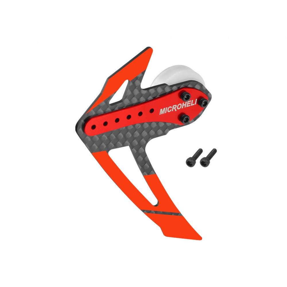 Adjustable Tail Motor Mount w/ Fin Set (RED) - OMP Hobby M2 V2 / EXP / EVO / MK2