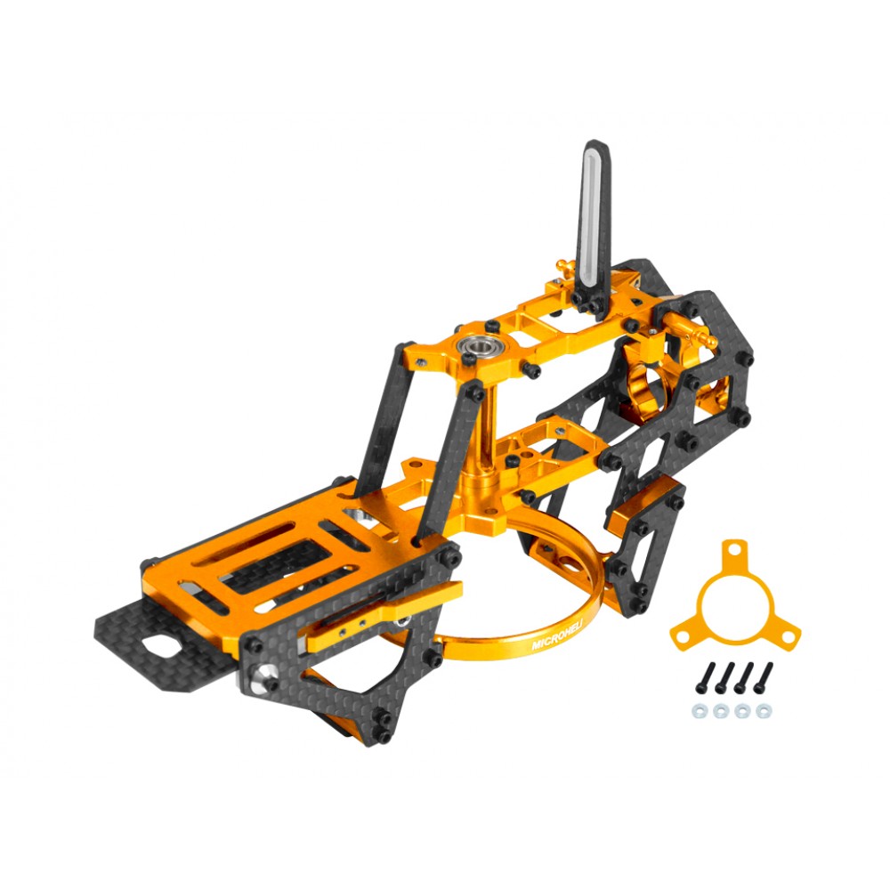 Aluminum/Carbon Fiber Main Frame (GOLD) - OMP Hobby M2 EVO