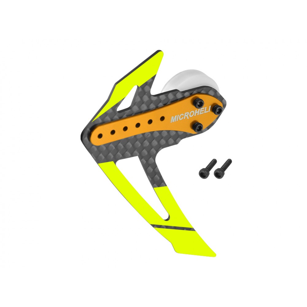 Adjustable Tail Motor Mount w/ Fin Set (GOLD) - OMP Hobby M2 V2 / EXP / EVO / MK2