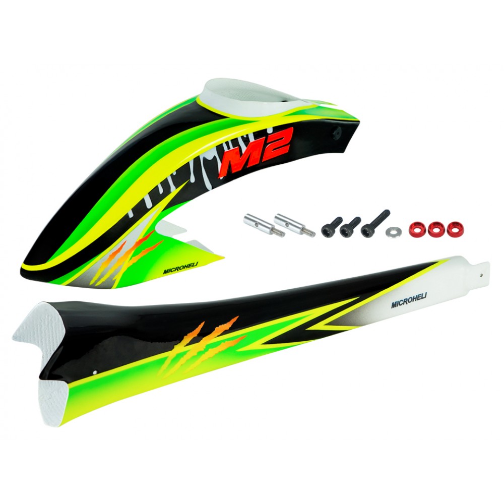 Airbrush Fiberglass Green Scratch Fuselage - OMP Hobby M2 V2 / EXP