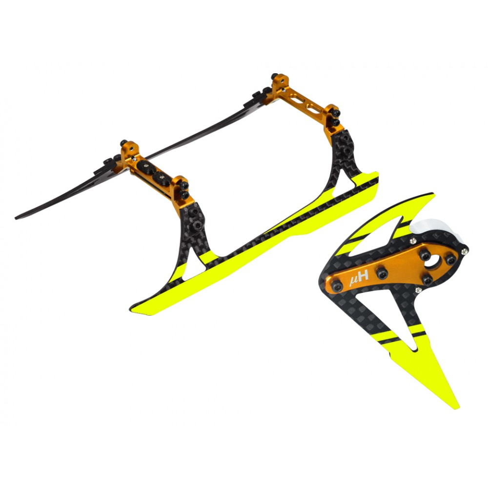 Aluminum/Carbon Fiber Landing Gear w/ Fin (GD) - OMP Hobby M2 V2 / EXP