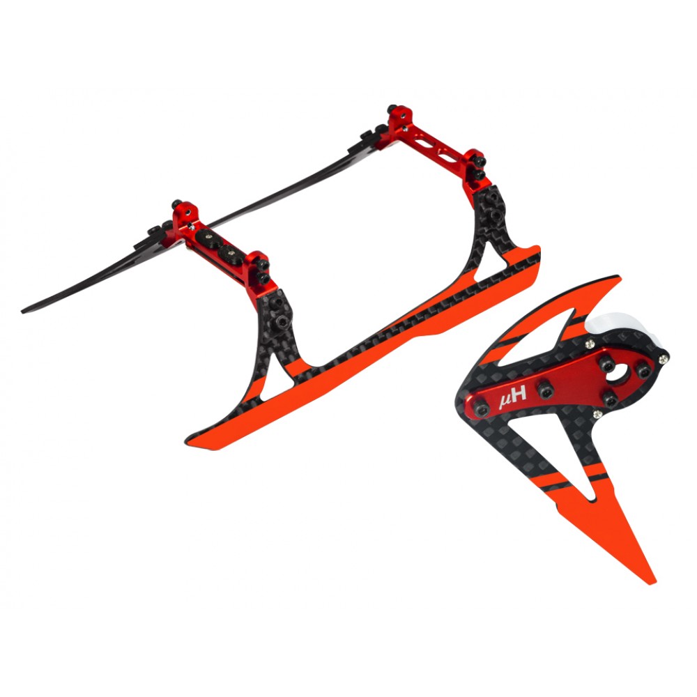 Aluminum/Carbon Fiber Landing Gear w/ Fin (RD) - OMP Hobby M2 V2 / EXP