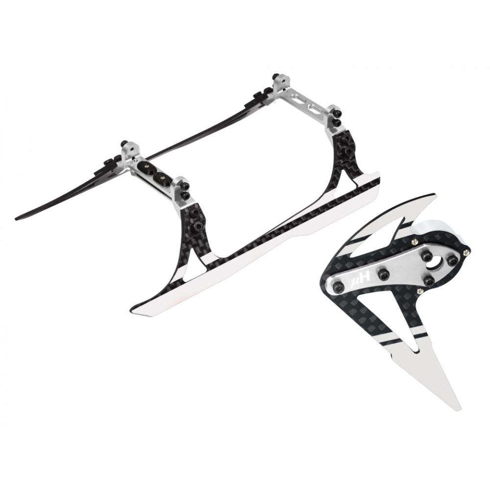 Aluminum/Carbon Fiber Landing Gear w/ Fin (WT) - OMP Hobby M2 V2 / EXP