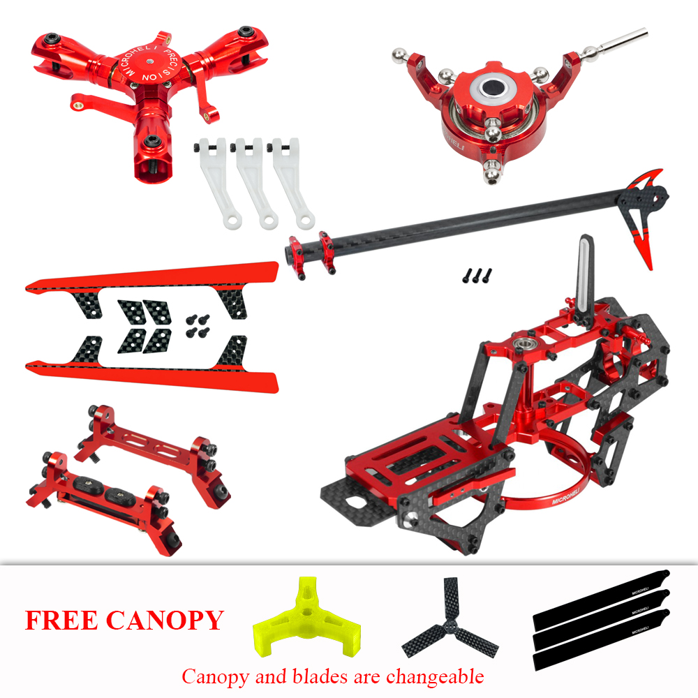 CNC Triple Blades Performance Package (RED) - OMP Hobby M2 V2 / EXP