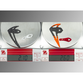 Aluminum/Carbon Fiber Tail Motor Mount w/ Fin Set (RED) - OMP Hobby M2 V2 / EXP