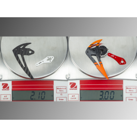 Aluminum/Carbon Fiber Tail Motor Mount w/ Fin Set (RED) - OMP Hobby M2 V2 / EXP